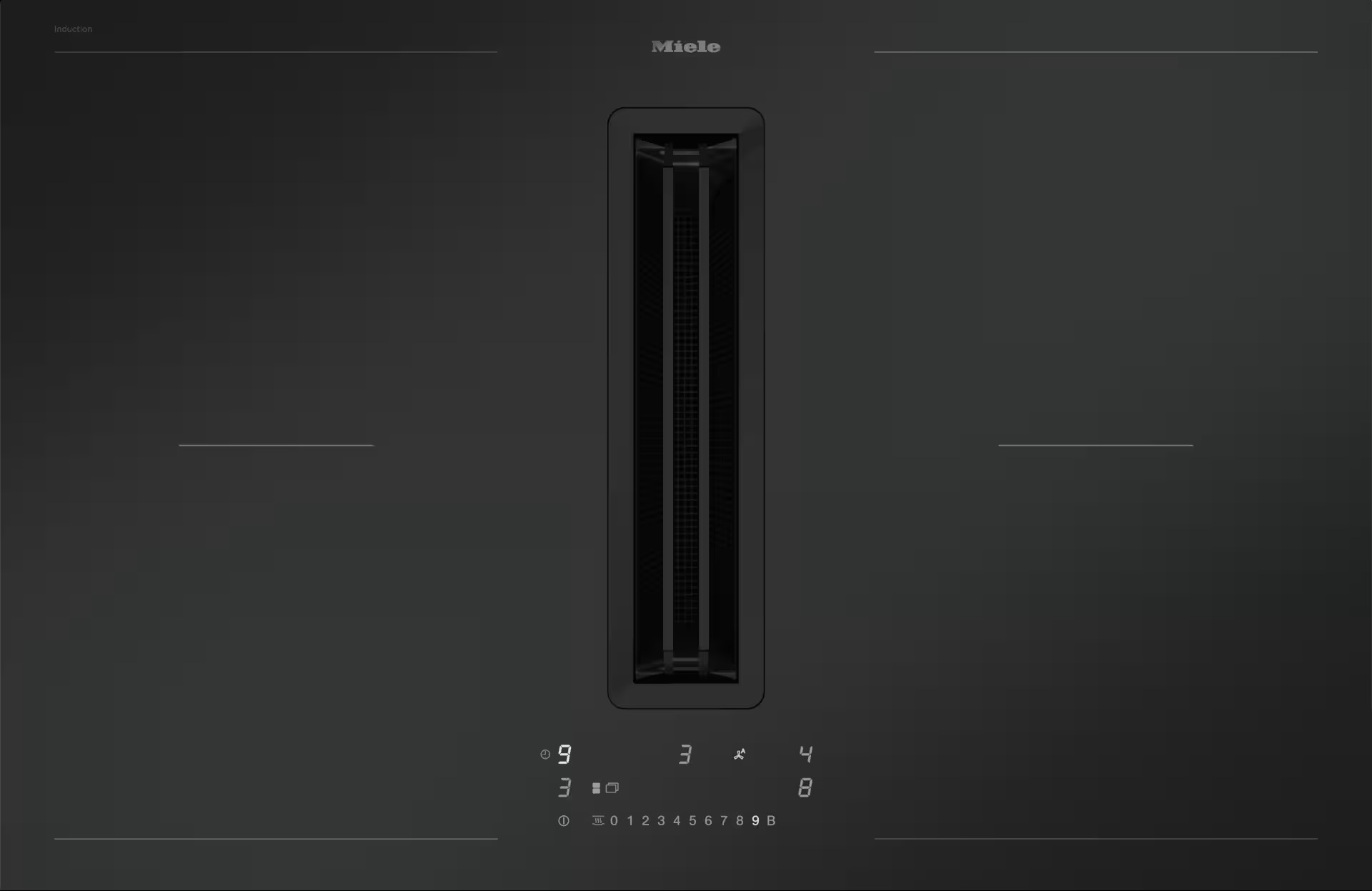 Miele Induction hob with integrated extraction KMDA7876 FL-U MattFinish