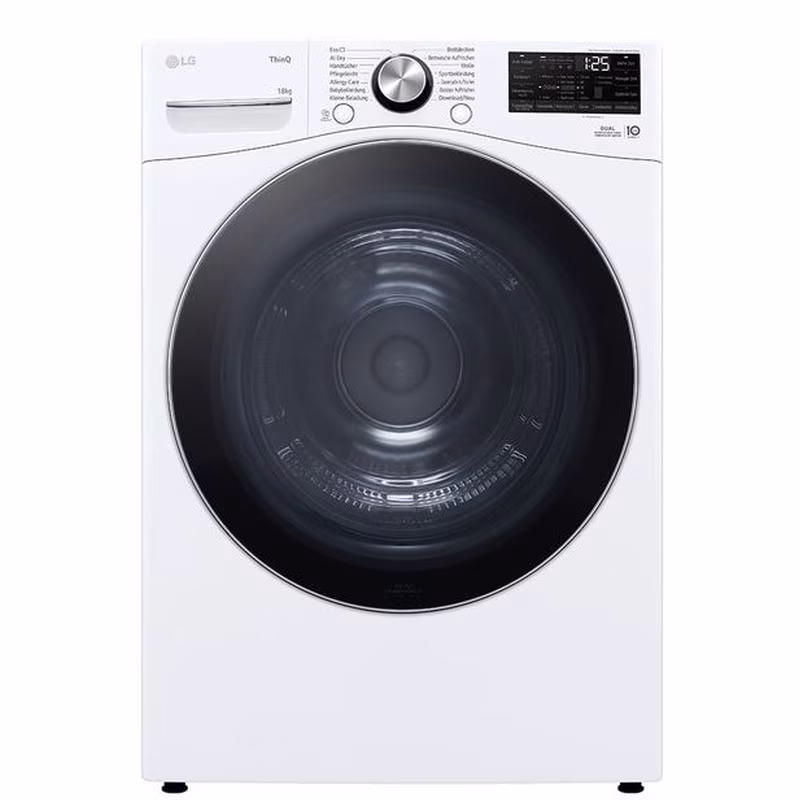 LG RH18U8AVCW 18 kg D Με Αντλία Θερμότητας Λευκό με WiFi Στεγνωτήριο Ρούχων