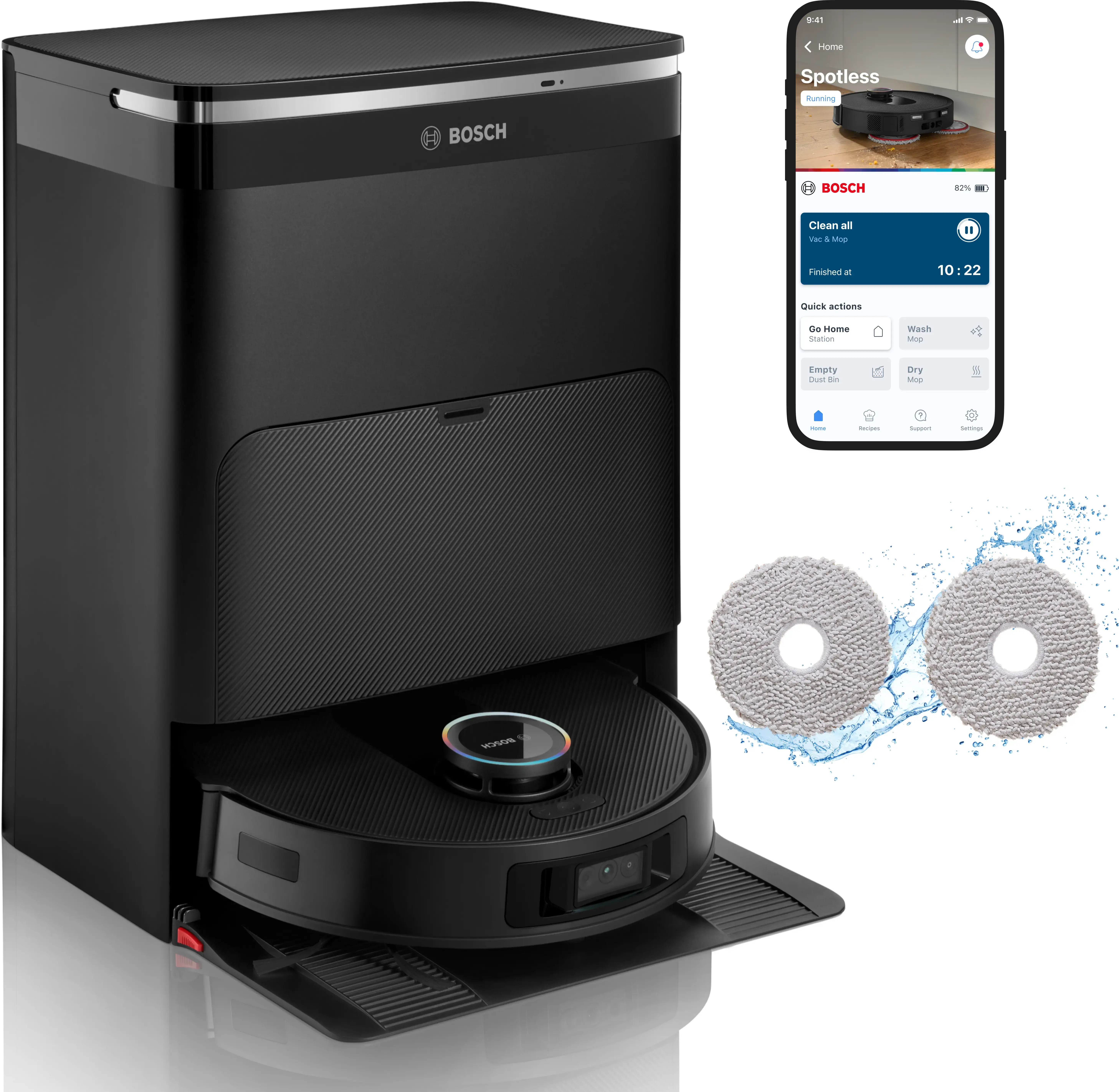 Bosch BCRDW3BX Spotless Max Cam Robotic Vacuum Cleaner