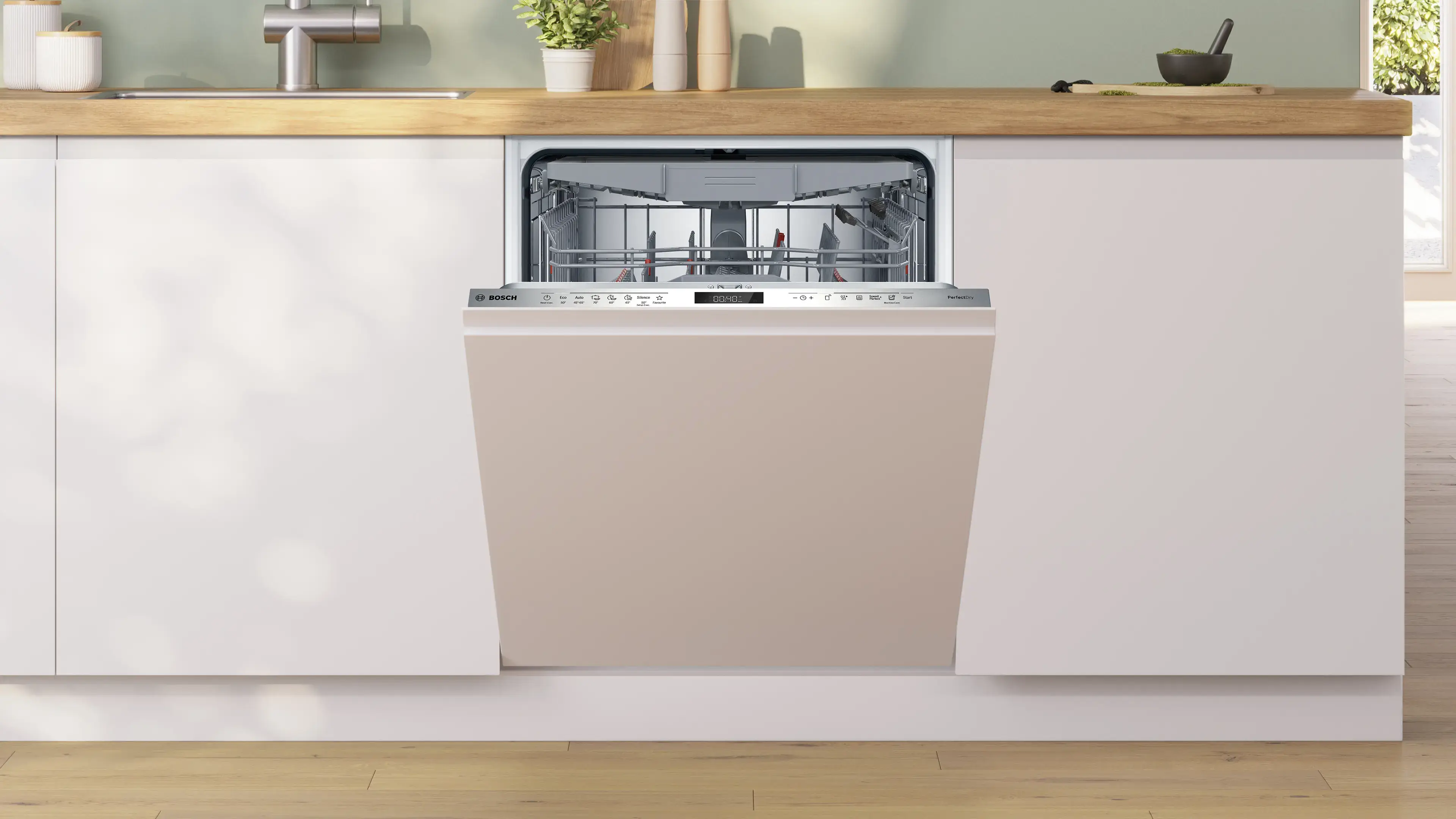 BOSCH Series 6, fully-integrated dishwasher, 60 cm, Variable hinge for special installation situations SMH6ZCX24E