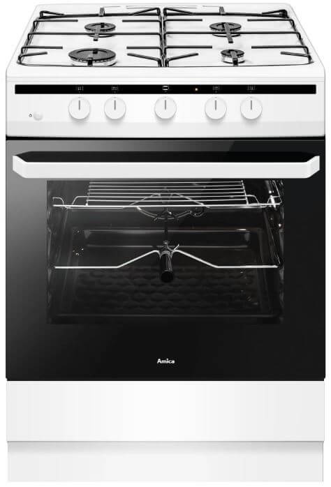 Amica Gas Cooker Model 618GGD4.33HZPFQ(W) 55582