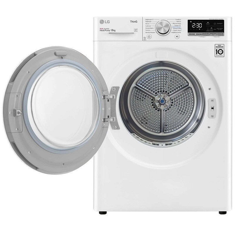 LG RH80V9AVHN Tumble Dryer 8kg A+++ with Heat Pump