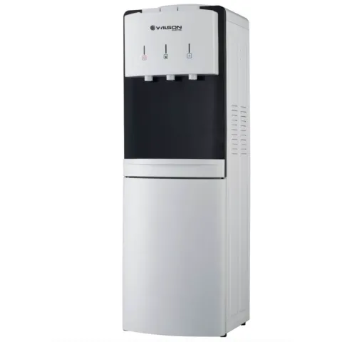 WILSON WWDFSR35B.UK Water Dispenser with with Fridge Cabinet, Black / White