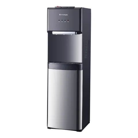 WILSON WWDFSR35S.UK Water Dispenser with with Fridge Cabinet, Black / SILVER