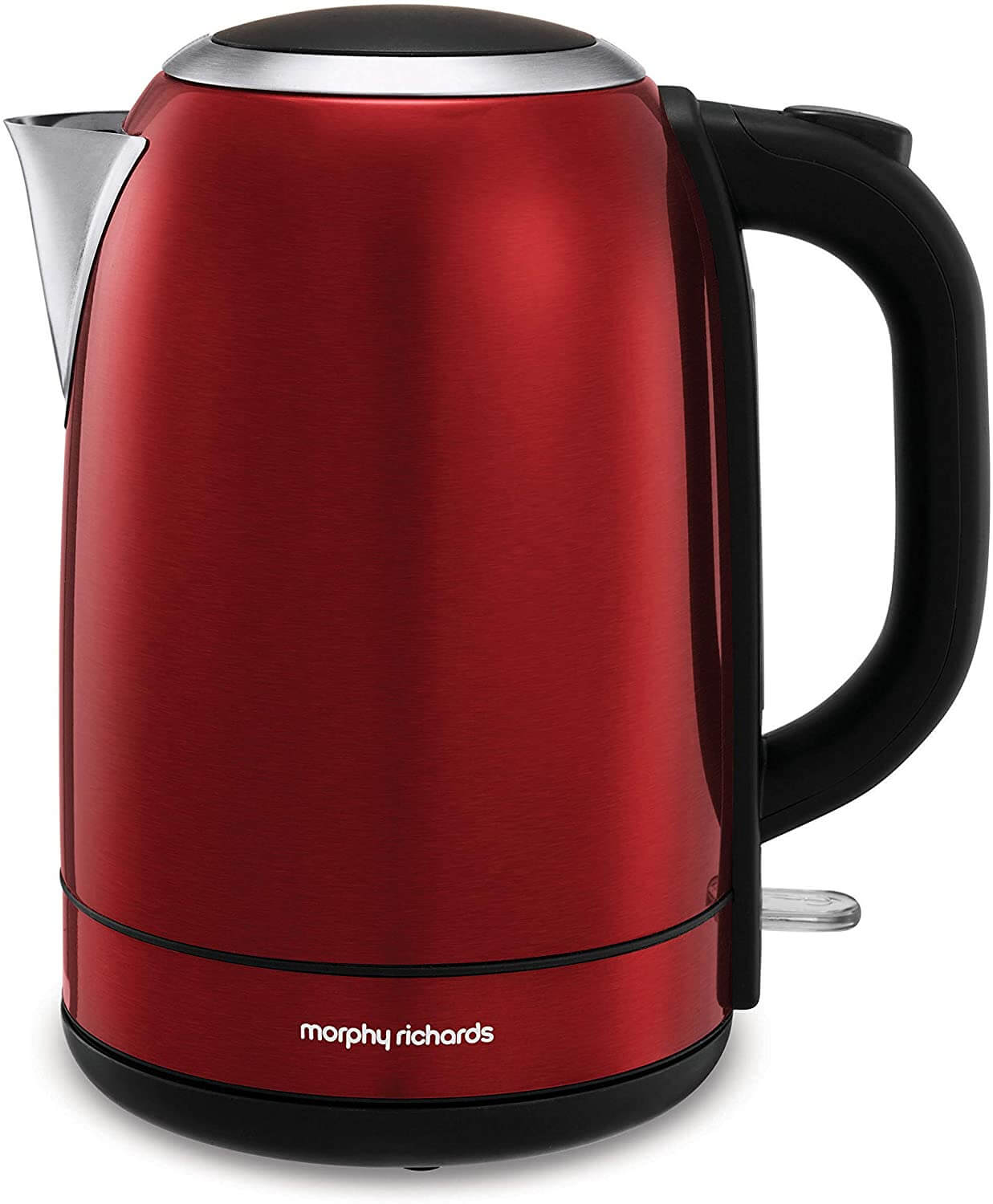 Morphy Richards 102782 Stainless Steel Jug Kettle Rapid Boil, 3000 W, 1.7 liters, Red