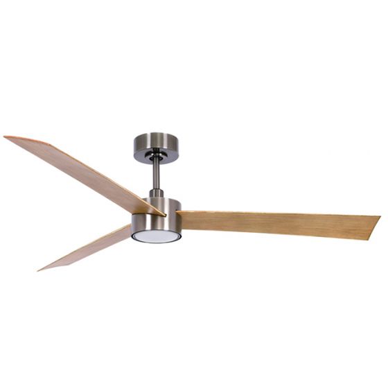 BEACON Lucci Air Lucci Air Ανεμιστήρας Οροφής Με Φως Climate IV Nickel/Teak DC 8021610449 - Dimmable
