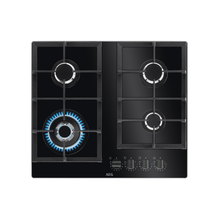 Aeg Gas Hob 6000 Series HKB64420NB GLASS