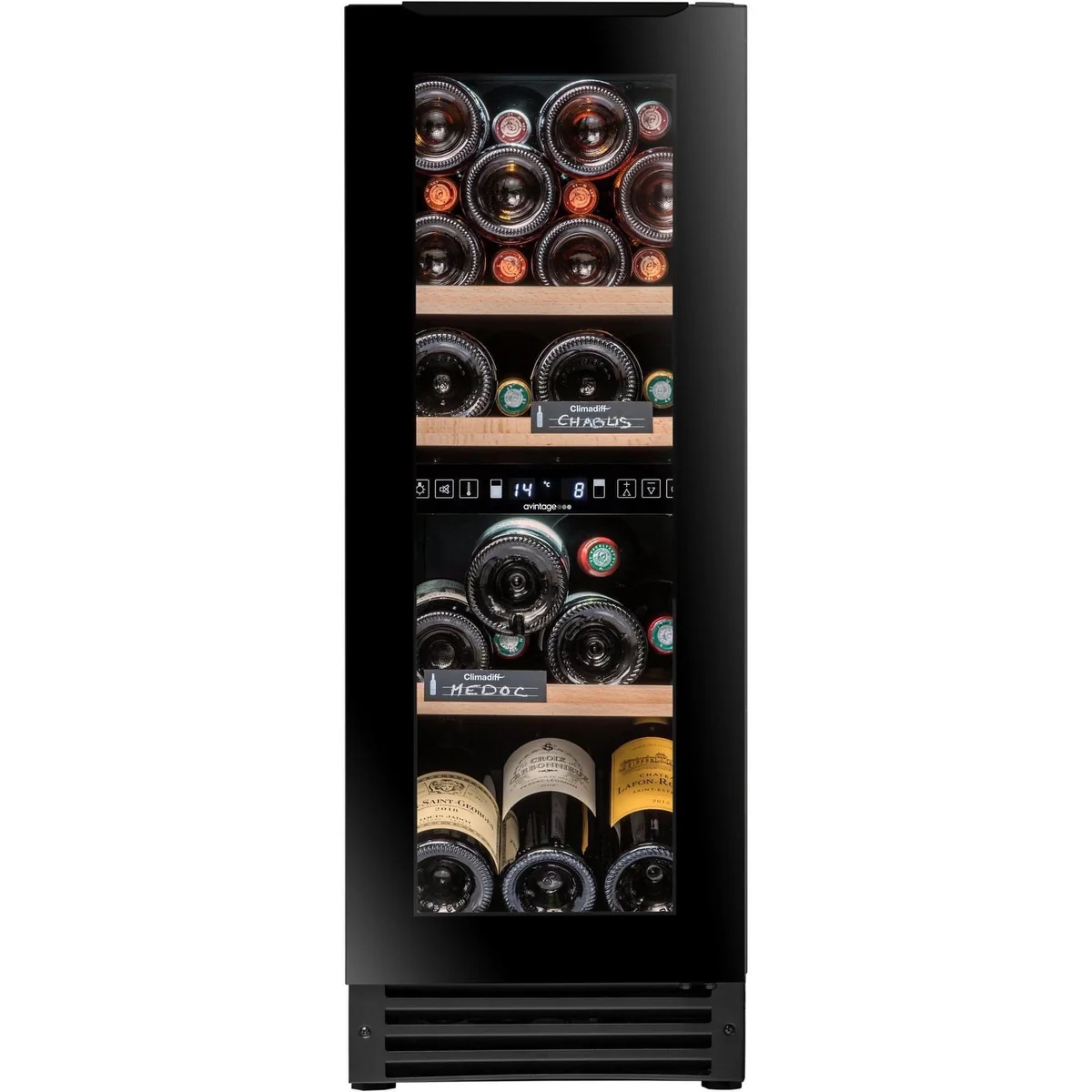Avintage AVU27D82 – Double Zone Service Wine Cellar – 25 Bottles