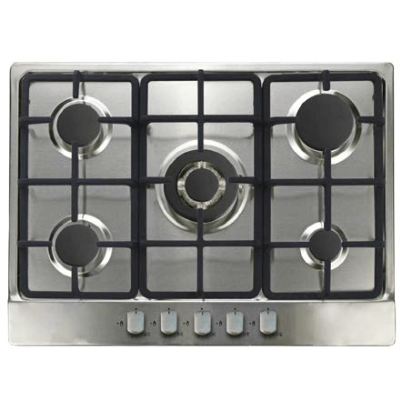 GAS HOB BERKLAYS BTAB5GXX2 5 GAS BURNER INOX