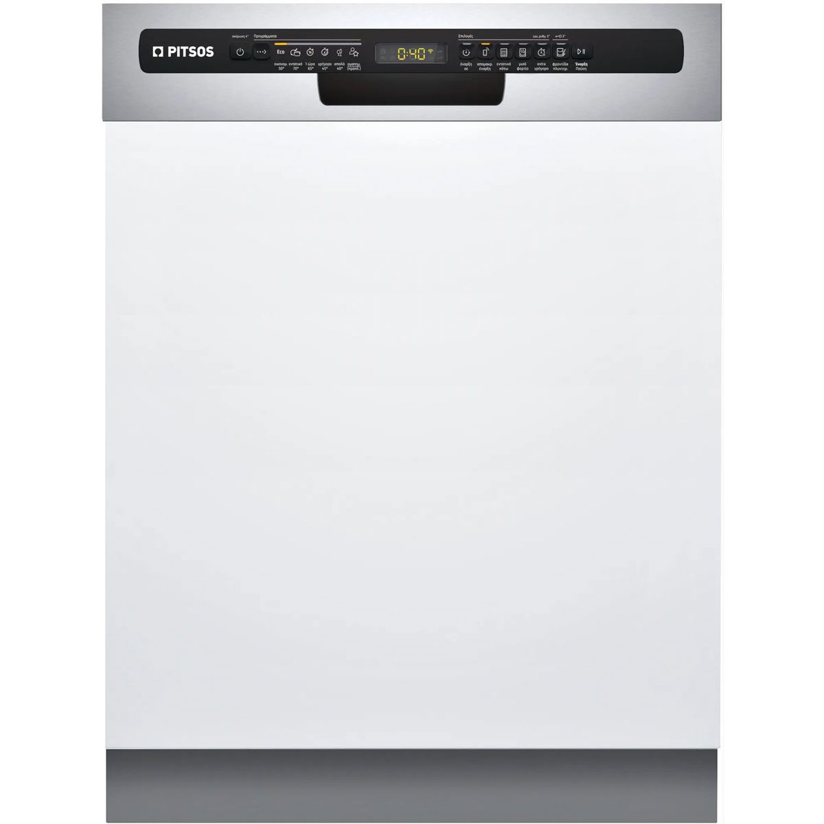 Pitsos DIF60I01 Semi Integrated Dishwasher, 60cm width, 5 YEARS GENERAL QUARANTEE