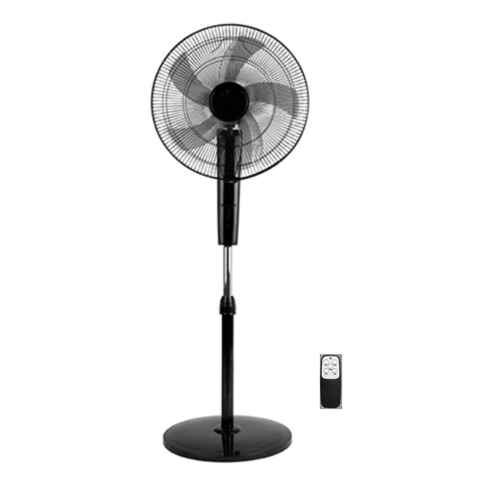 OTTO Standing fan with remote control 20'' 75W black- FS20RC