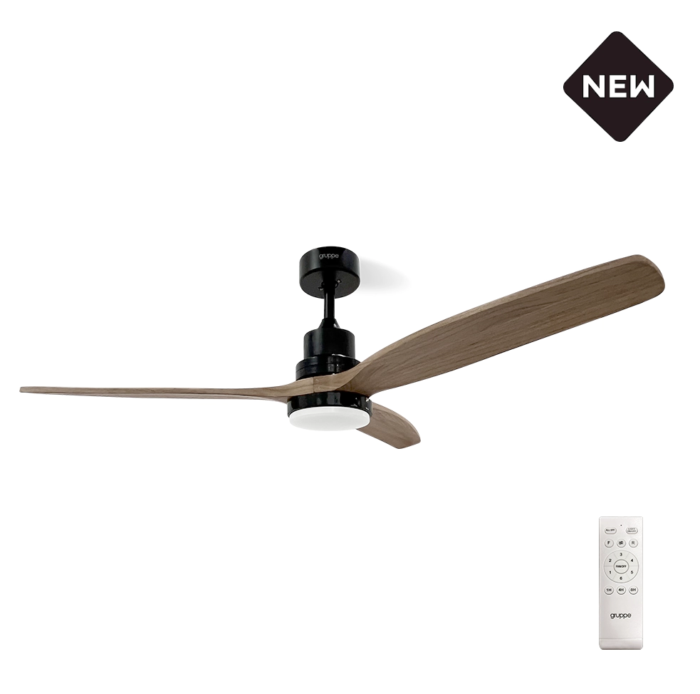 GRUPPE Ανεμιστήρας Οροφής με φωτιστικό 52-11093DC Wood