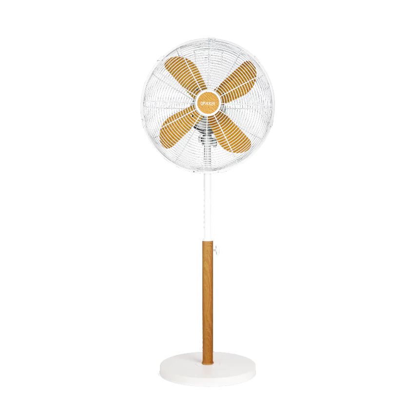 GRUPPE Ανεμιστήρας δαπέδου με ορθοστάτη FD-40MH IVORY-WOOD