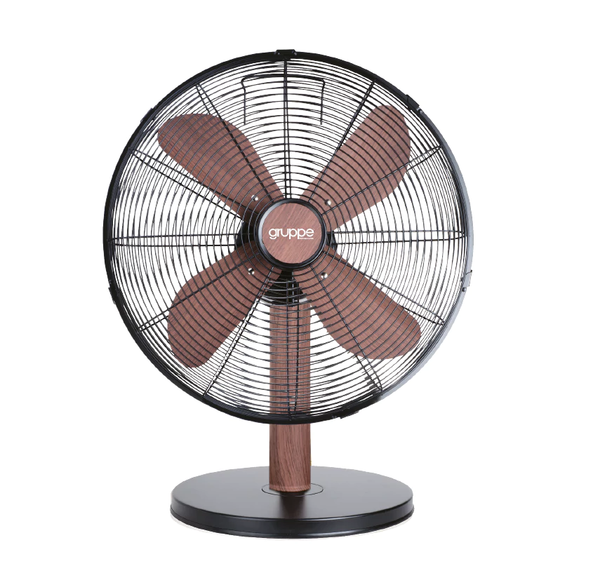 GRUPPE Επιτραπέζιος ανεμιστήρας FT-30MD BLACK-WOOD