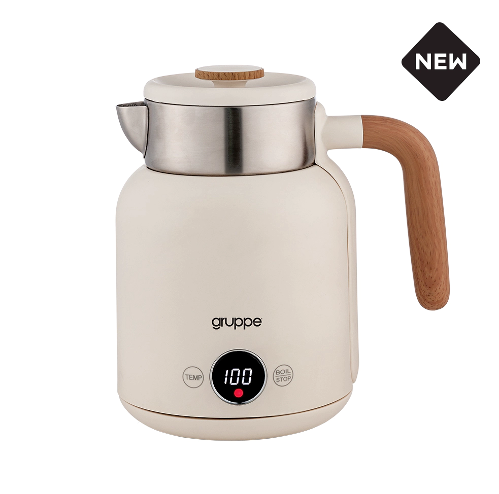 Gruppe Βραστήρας 1.5lt 1500W Μπεζ HDK1501EL IVORY-WOOD