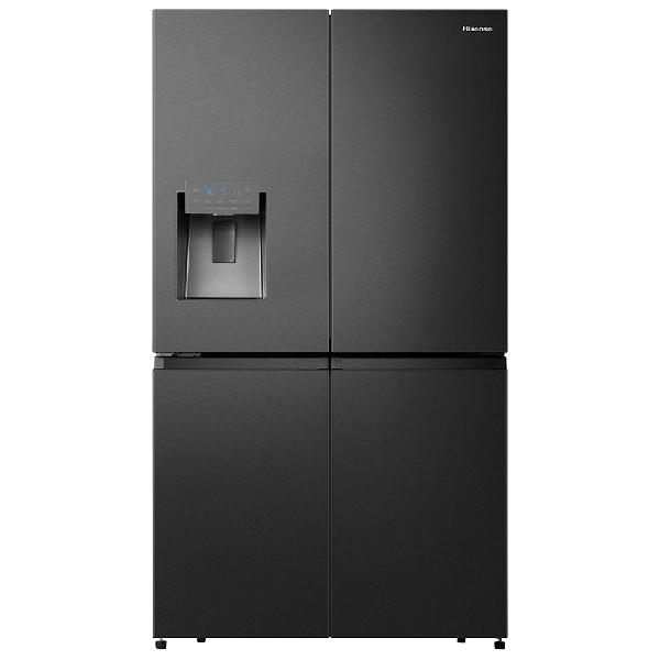 HISENSE RQ760N4SBFE Refrigerator 4 Door With Water Tank, Black, (HxWxD)178.5 x 91.2 x 72.5 cm