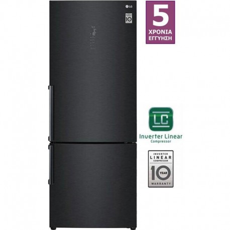 LG GBB569MCAMB FRIDGE, 462LT, (WxHxD): 705x1850x740mm, 5 YEARS QUARANTEE 10 YEARS ON THE MOTOR