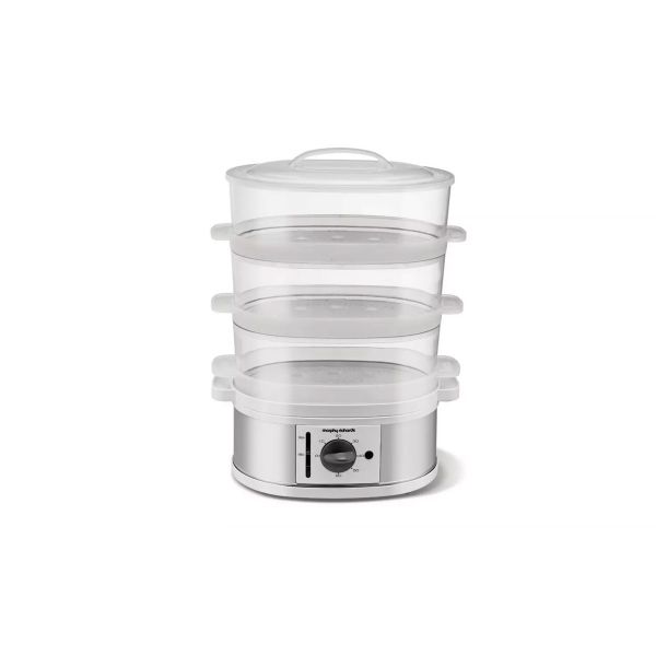 MORPHY RICHARDS 470001 3 TIER FOOD STEAMER WHITE