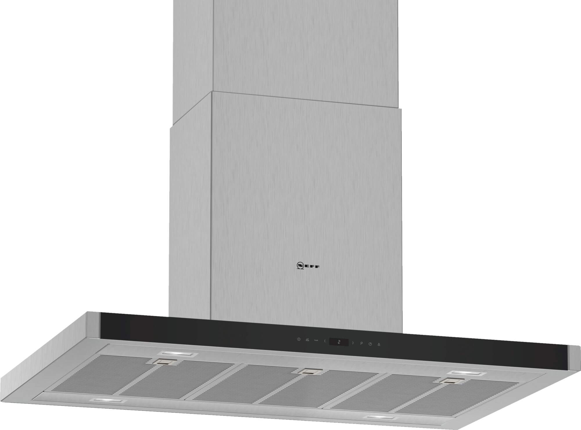 Neff I96BMP5N0 Island Type Cooker Hood, 90cm, 867m³ air/hour,44db