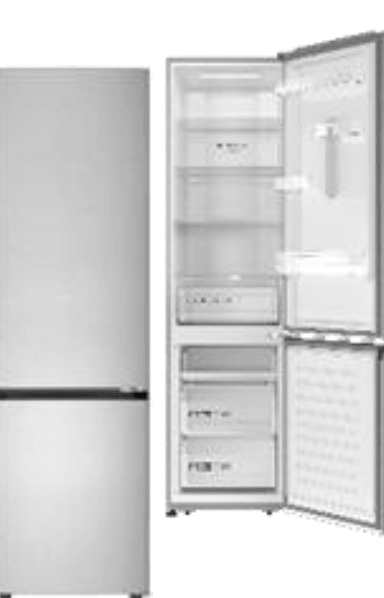 FRIDGE ROWA BCD310IX 313L INOX W 55 X D 60 X H 185 cm, 5 YEARS GUARANTEE
