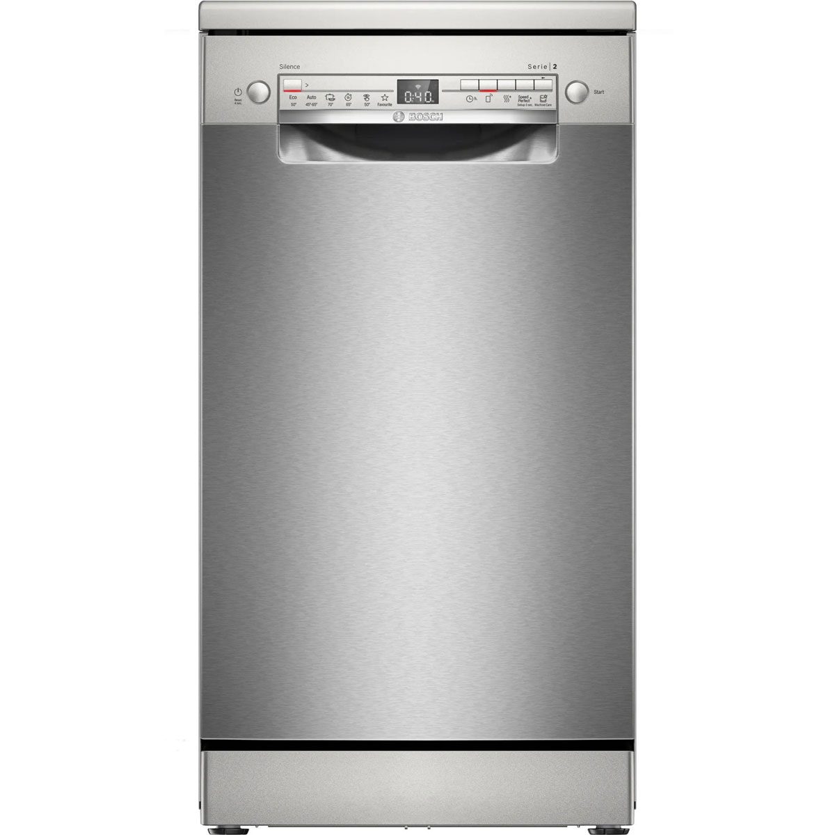 BOSCH SPS2HKI58E Series 2 Free-Standing Dishwasher 45 cm, Stainless Steel
