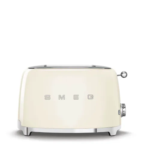 Cream Glossy toaster 2‑slice, 2‑slot toaster 50's Style aesthetic TSF01CREU