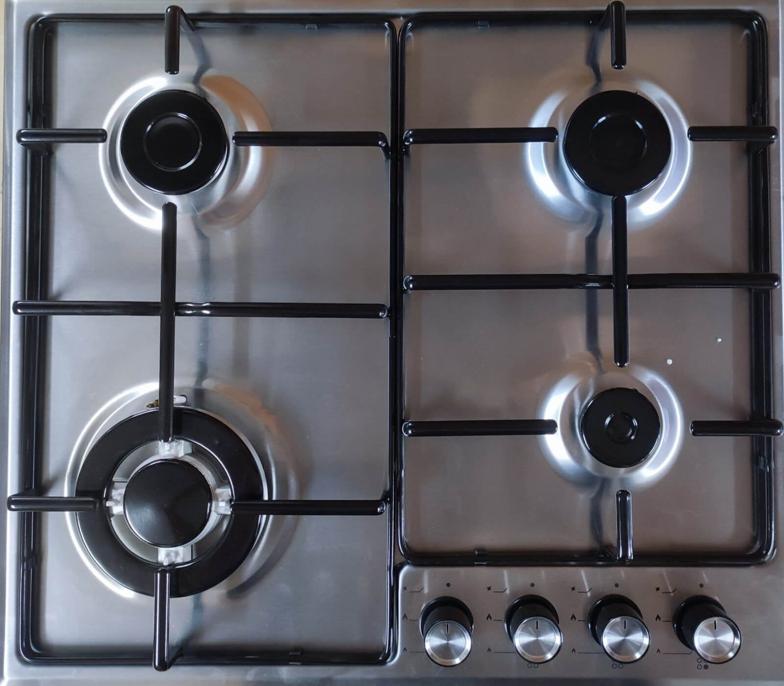 GAS HOB ROWA RW604 GAX INOX, 5 YEARS GUARANTEE