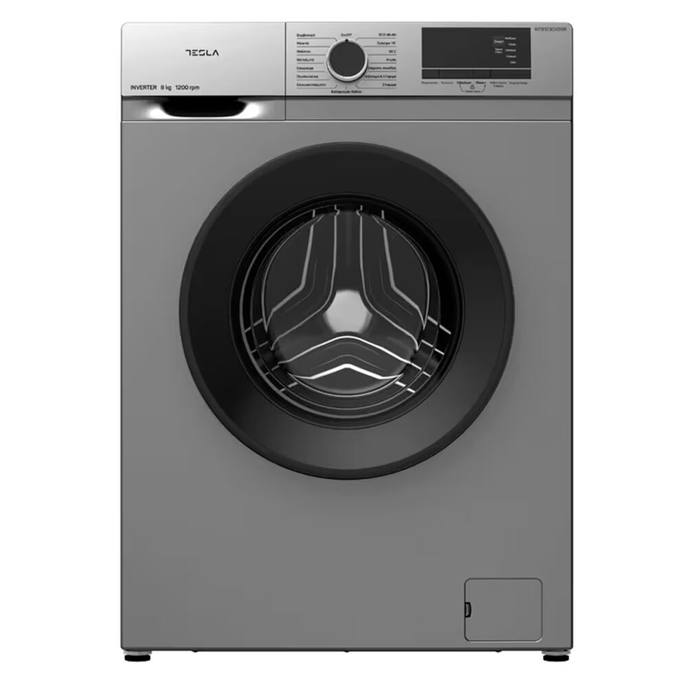 Washing Machine TESLA WF81230KSGR silver 8Kg, 1200 rpm