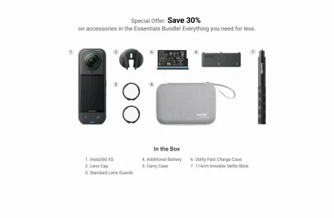 Insta360 X5 Essentials Bundle