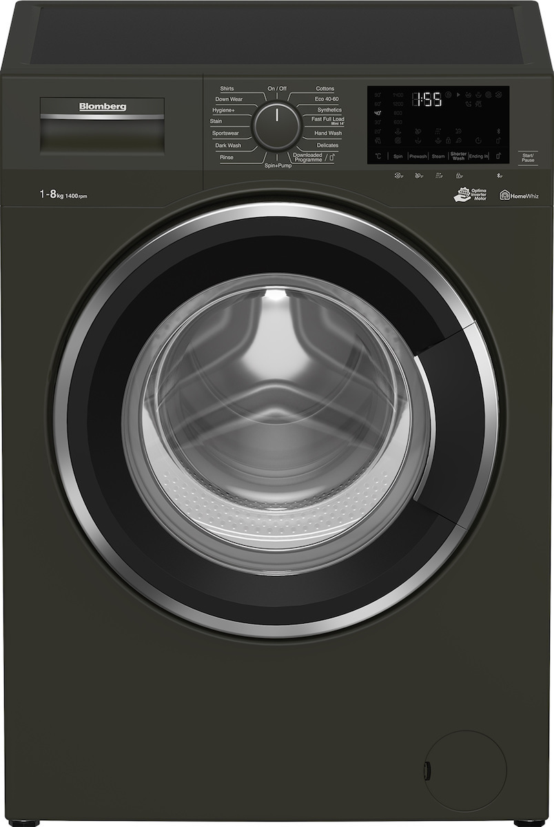 Blomberg LWF184420G Πλυντήριο Ρούχων 8kg με Ατμό 1400 Στροφών Γκρι