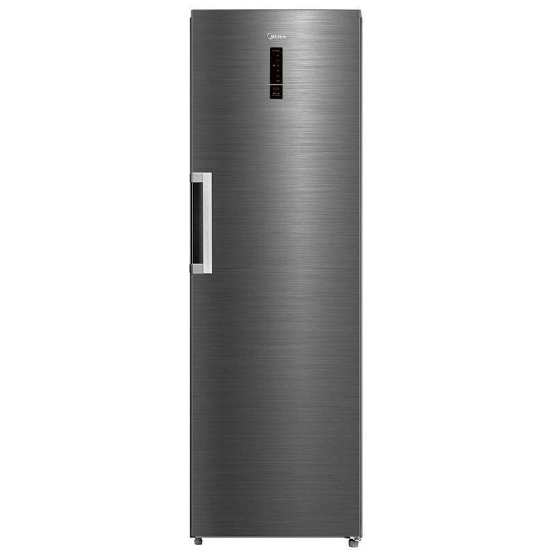 Midea Single Door Fridge MDRU502MTE46 NoFrost Υ185xΠ59.5xΒ61.8εκ. Inox