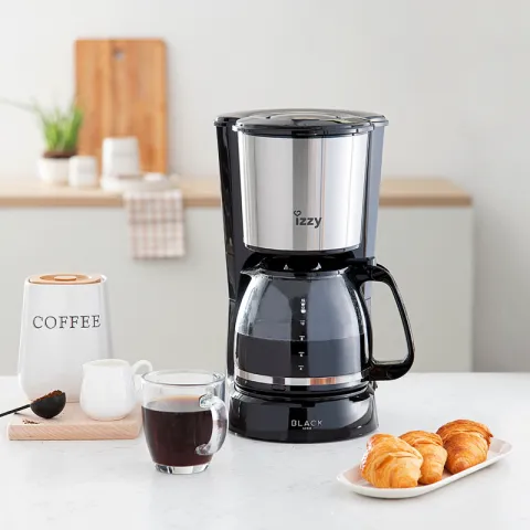 IZZY COFFEE MAKER BLACK LINE 12cups 1.5ltr HHB88024
