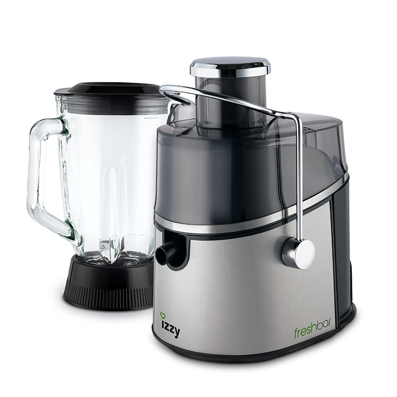 Izzy 2in1 FreshBar J82 Μπλέντερ για Smoothies με Γυάλινη Κανάτα 1.5lt 700W Inox