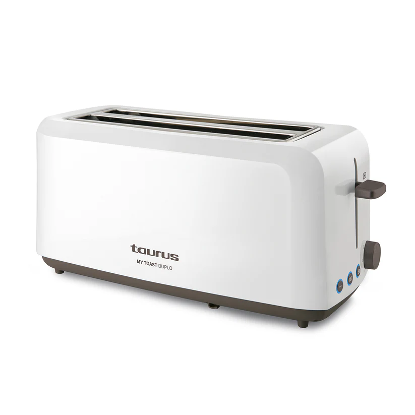 TAURUS TOASTER MY TOAST DUPLO, 1450W, DEFROST MODE, WHITE