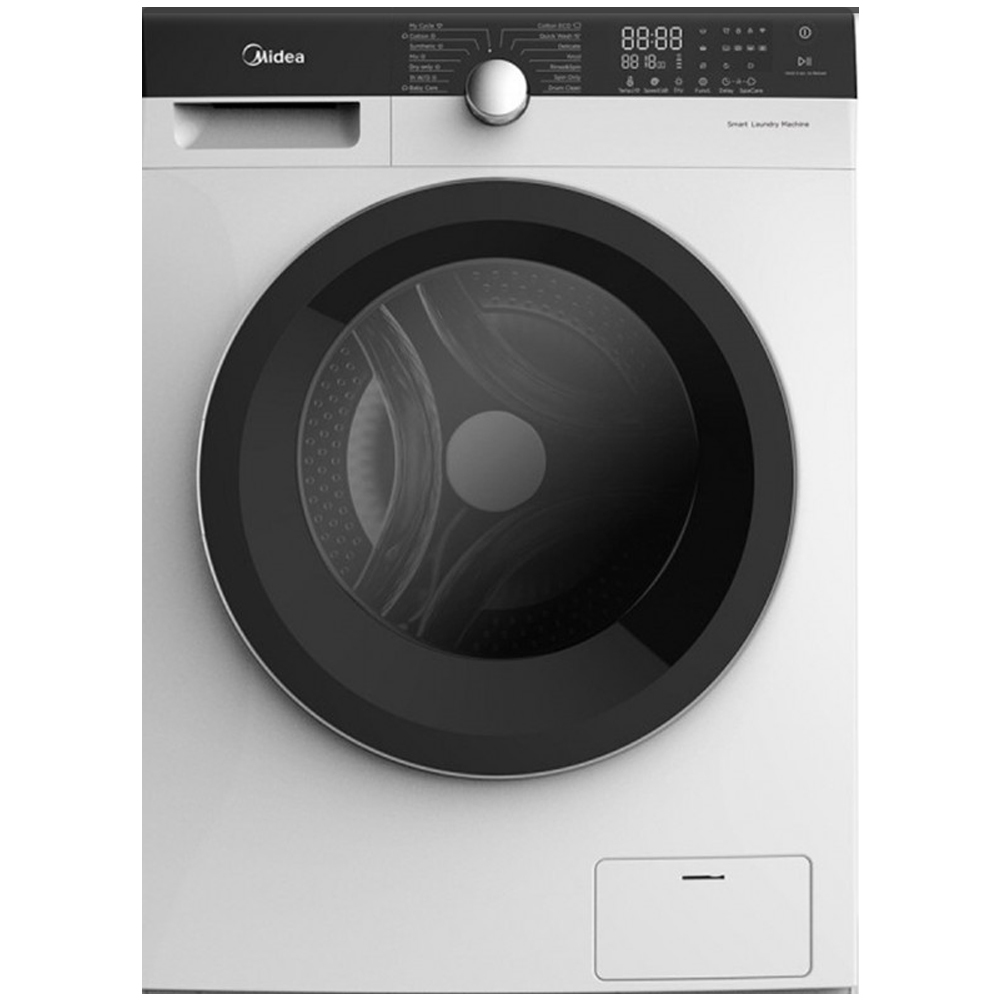 MIDEA MFK90-S1401S(NB) Πλυντήριο Ρούχων 9 Κg, Μαύρο/Ασήμι