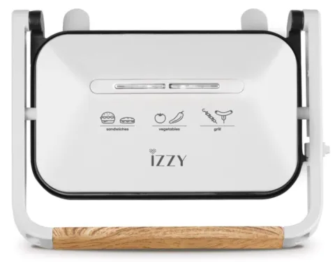 Izzy Τοστιέρα για 2 Τοστ 1300W Λευκή