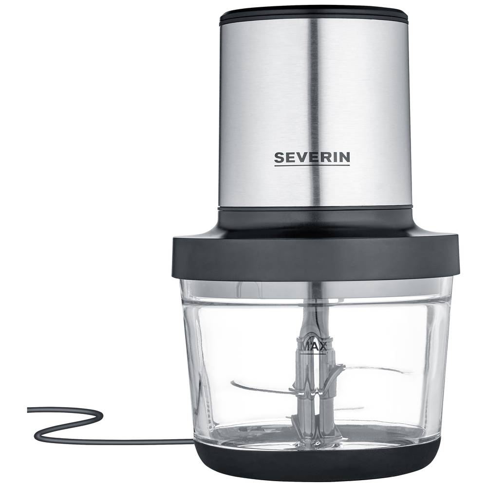 Severin KM 3867 Food chopper 400 W Black (matt), Stainless steel (brushed), Glass