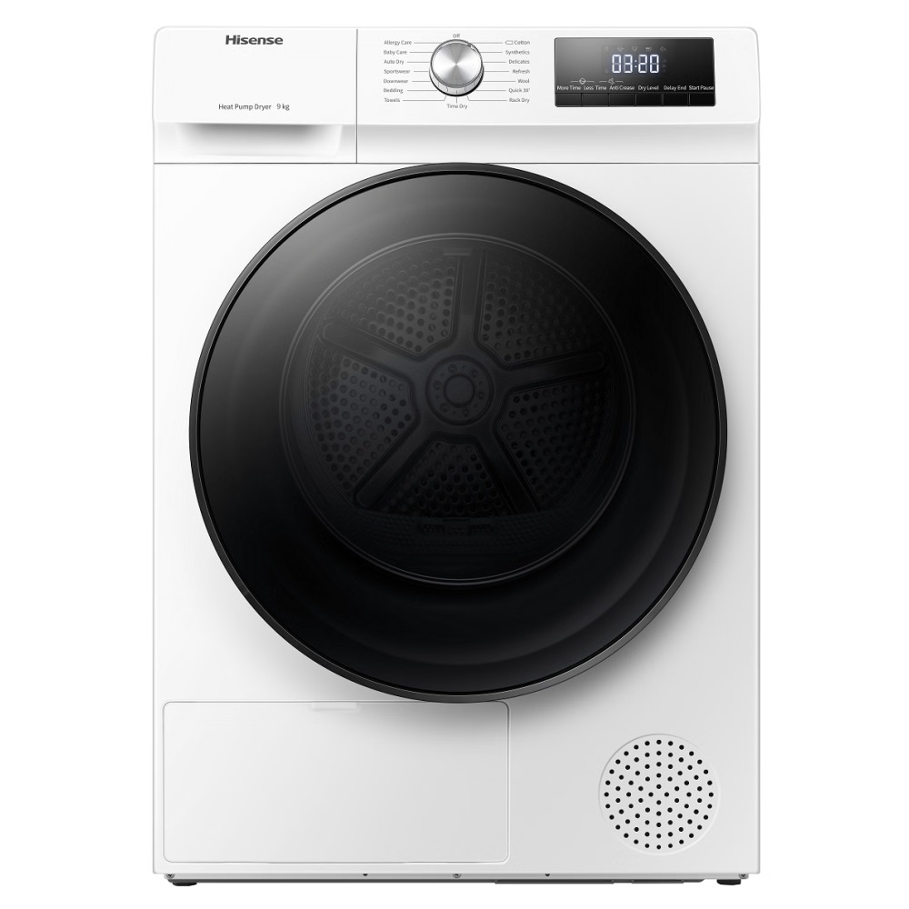 HISENSE DHQA902U Tumble Dryer Freestanding Front-Load 9 Kg A++ White