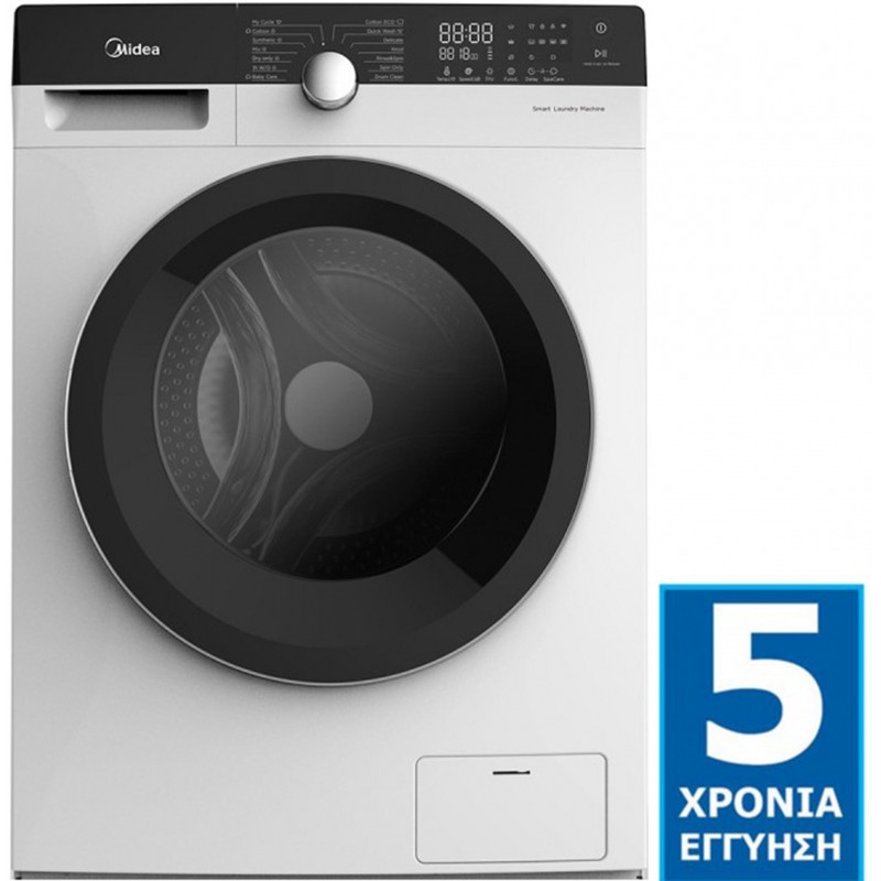 Πλυντήριο Ρούχων Midea ΆΣΠΡΟ/ Washing Machine WHITE Knight MFK90-S1401B