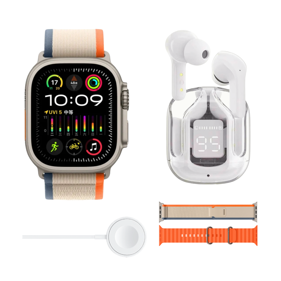 Smartwatch D100 Smartwatch KIT + Wireless Headphones