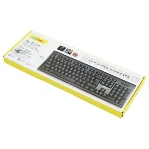 ΕΝΣΥΡΜΑΤΟ ΠΛΗΚΤΡΟΛΟΓΙΟ USB ANDOWL Q-K21