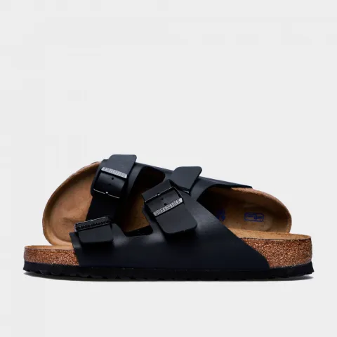 Birkenstock Arizona Soft Footbed Men's Slides (551251003550-BLACK)