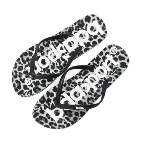 BODY ACTION WOMEN'S SUMMER BEACH FLIP FLOPS (091301-DKGREY)