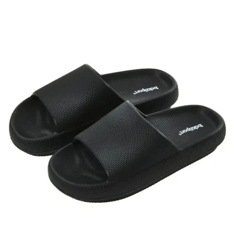 BODY ACTION UNISEX POOL SLIDES (093507-01-BLACK)