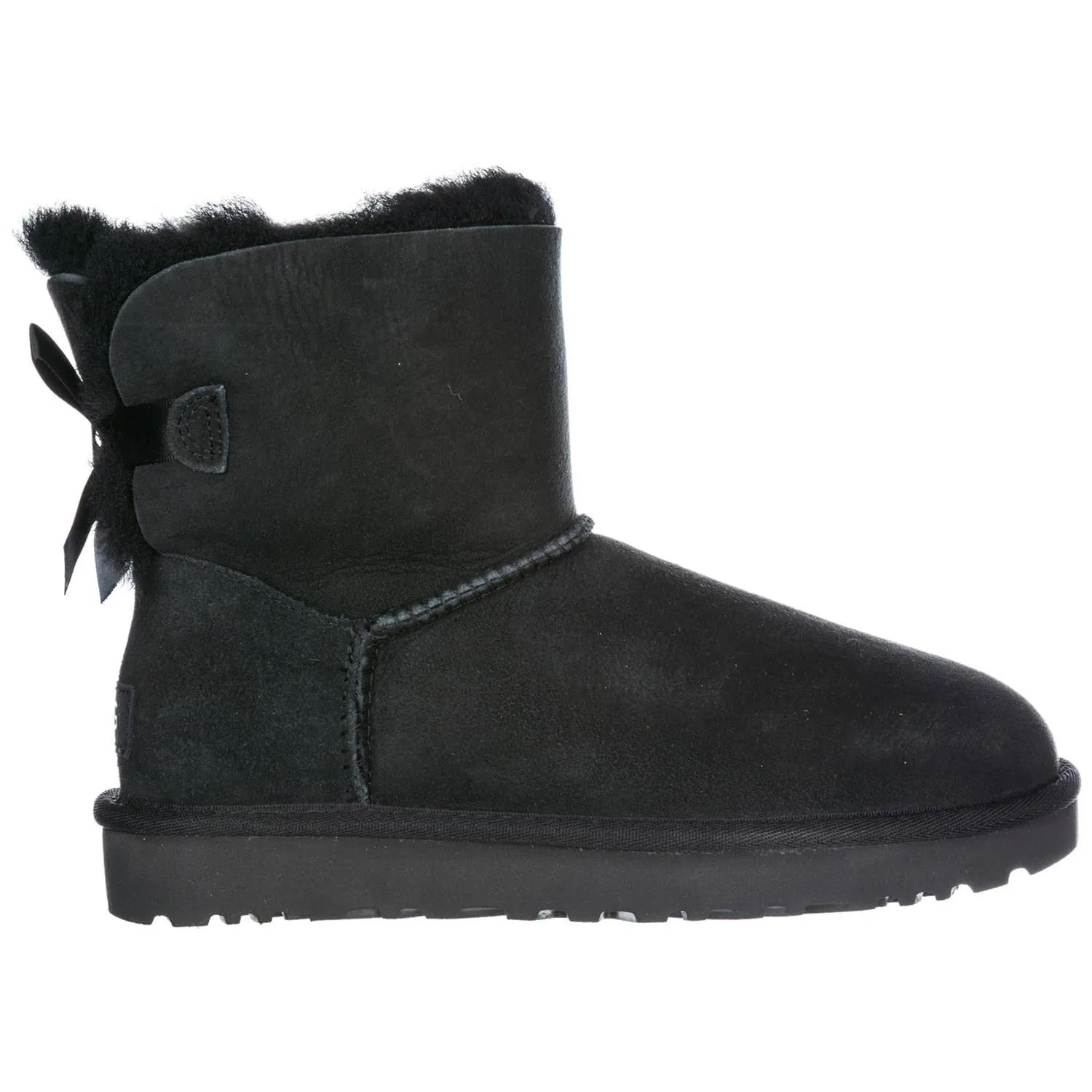 UGG MINI BAILEY BOW II WOMENS BOOT (1016501-BLACK)