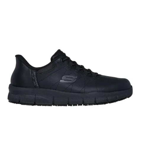 SKECHERS WORK WOMENS COTTONBUD (108218-BLK)