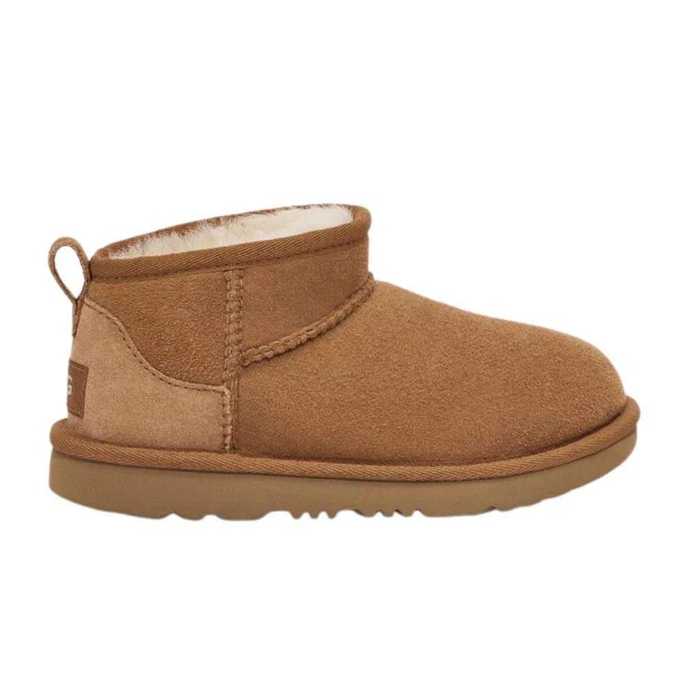 UGG CLASSIC ULTRA MINI KIDS BOOT (1130750K-CHESTNUT)
