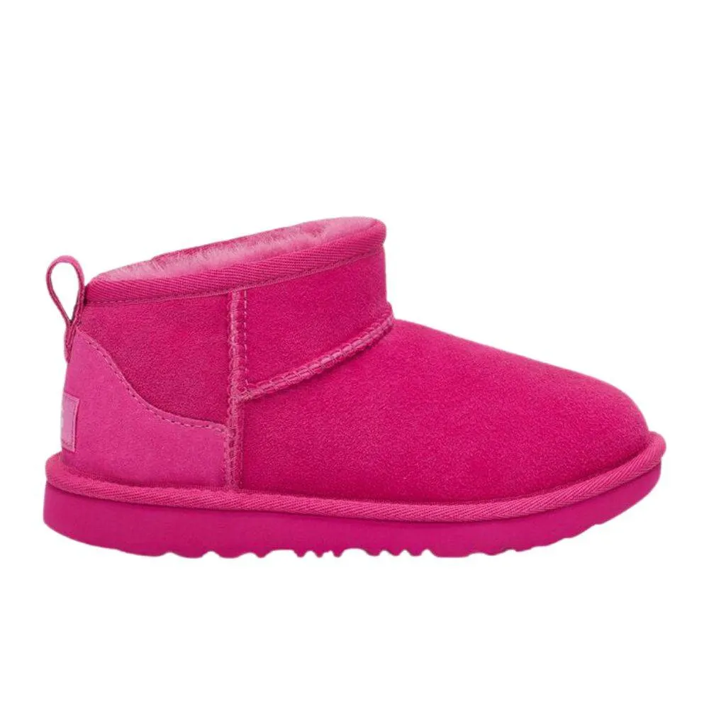 UGG CLASSIC ULTRA MINI KIDS LOW BOOT (1130750K-FUCHSIA)