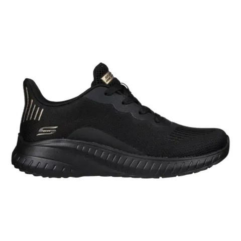 SKECHERS BOBS SQUAD CHAOS WOMENS SHOES (117225-BBK)