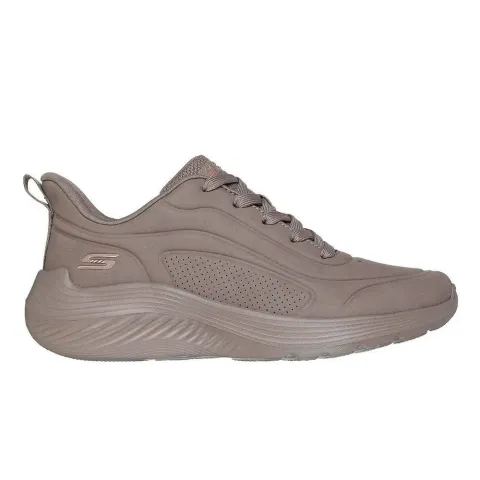 SKECHERS BOBS SQUAD WAVES - JUST WADING LACE-UP WOMENS SNEAKERS (117485-TPE)
